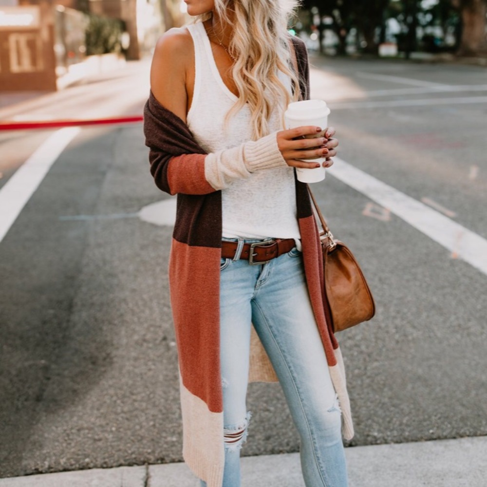 SOLD OUT!! Sweetest ColorBlock Sweater Cardigan! - Picture 6 of 6
